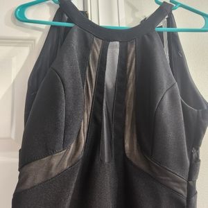 Long black dress with skit on left side